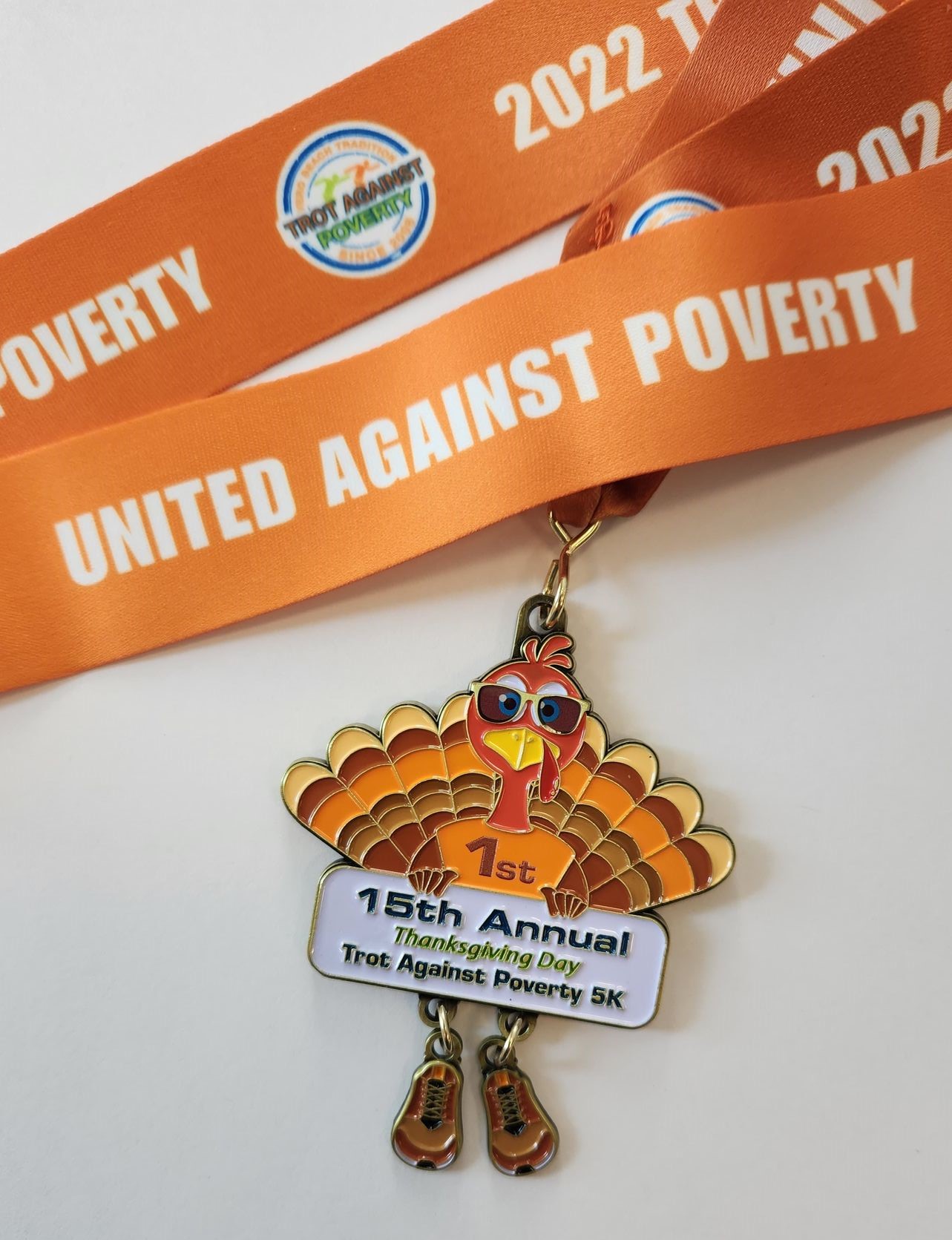 2022 Trot Against Poverty Winners Medals